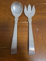 Masterpiece Japan Silver Plate Salad Serving Set Spoon Fork Vintage - $427.08 MXN