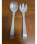 Masterpiece Japan Silver Plate Salad Serving Set Spoon Fork Vintage - $422.34 MXN