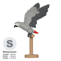 African Grey Parrot Sculpture (JEKCA Lego Brick) DIY Kit - £69.15 GBP