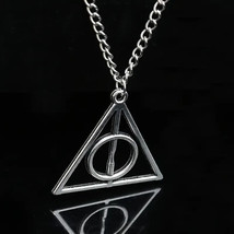 NEW Deathly Hallows Symbol Necklace Harry Potter Gifts Hallows Necklace Pendant - £7.63 GBP