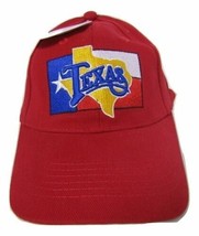 State Of Texas Don&#39;T Mess With Texas Red Map Flag Embroidered Cap Hat - £20.83 GBP