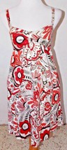 Ann Taylor Loft Womens Dress Size 2 Paisley Floral Red Sleeveless Pockets Party - £15.81 GBP