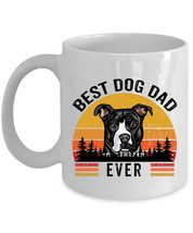 Pit bull Dogs Lover Coffee Mug Ceramic Gift Best Dog Dad Ever White Mugs 11/15oz - £13.41 GBP+