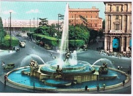 Italy Postcard Roma Rome Piazza Esedra Square - £2.31 GBP