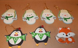 Christmas Craft Foam Ornaments Creatology 4 1/2&quot; 7 Each Snowman  Penguin... - $12.49
