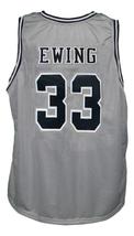 Patrick Ewing #33 Custom College Basketball Jersey New Sewn Grey Any Size image 2