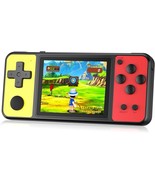 32-Bit Handheld Game Console, 139 Built-In Games, 3” Screen, Red/Yellow, Kids