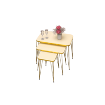 Nesting Stacking Side Tables Set of 3 - £163.03 GBP