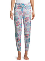Briefly Stated Ladies Jogger Sleep Pants- Coffee Mugs Size XL - £19.95 GBP