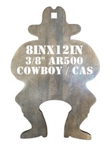 8&quot; x 12&quot; x 3/8&quot; AR500 Cowboy Action Silhouette CAS Steel Shooting Metal ... - $55.99