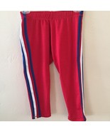 SOULCYCLE Red Capri Leggings Blue White Stripes Size Small - $13.37 CAD