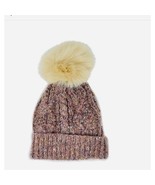 KYI KYI Faux Fur Pompom Classic Wool Beanie Hat, Natural/Cream, One Size... - $1,087.28 MXN