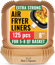 Air Fryer Paper Liners, 125Pcs Air Fryer Disposable Liners, Non-Stick an... - €11,53 EUR
