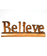 Believe Inspirational Wood Word Sign  - £4.01 GBP