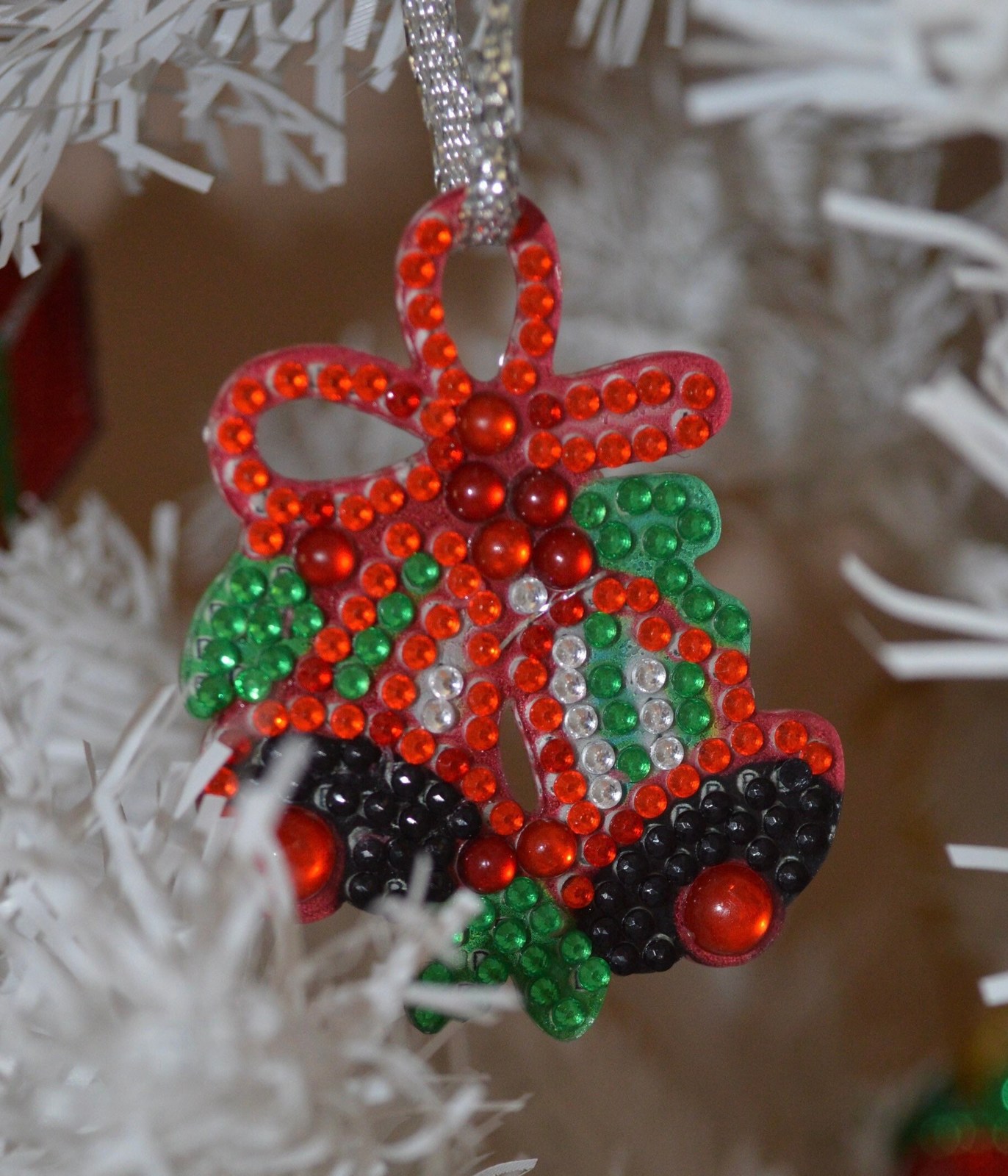 Bells Ornament Completed 5D Diamond Painting, Christmas Bells Finished D... - $3.99