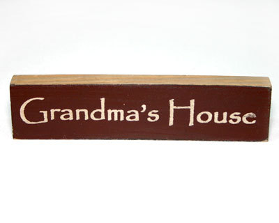 Grandma's House Wooden Shelf Sitter - $3.99