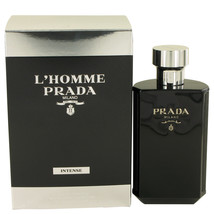 Prada L&#39;homme Intense by Prada Eau De Parfum Spray 3.4 oz for Men - £142.82 GBP