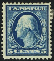 335, Mint VF HR 5¢ Nice Fresh Stamp - Stuart Katz - £19.65 GBP