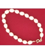 FINE CULTURED 8MM PEARL BRACELET 8&quot; 14kt clasp - €25,87 EUR