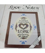 Love Endures LOVE NOTES Cross Stitch Kit w/ Mat Multi Lingual - €15,35 EUR