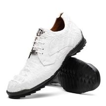 Kratos Genuine caiman Crocodile Fashion Sneaker White image 3