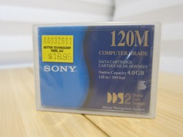 NOS Factory Sealed Sony DGD120M 4GB Native Capacity 120m 340ft Data Cart... - £6.04 GBP