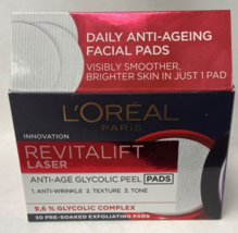 L&#39;Oreal Revitalift Laser Renew Anti-Ageing Glycolic Peel Pads - $21.50