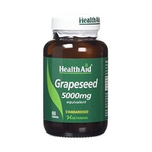 HealthAid Grapeseed Extract 5000mg - 60 Vegetarian Tablets  - $34.92 CAD