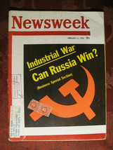 Newsweek February 6 1956 Feb 2/6/56 Industrial War: Can Russia Win? Iron Curtain - $7.56