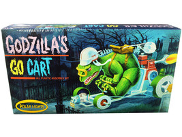 Skill 2 Model Kit Godzilla&#39;s Go Cart Model Kit Polar Lights - $54.18