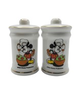 Vintage Disney&#39;s Gourmet Chef Mickey Mouse Porcelain Salt And Pepper Sha... - $22.93 CAD