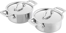 All-Clad Specialty Stainless Steel Ramekins with Lids set of 2 - £40.26 GBP