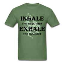 Inhale The Good Exhale The Bull Funny Graphic Unisex T Shirt - £17.57 GBP+