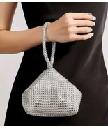 Mini Glitter Rhinestone Clutch Sparkle Clutch Purse - £11.74 GBP