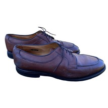 Allen Edmonds Stockbridge Oxford Dress Shoe  11 D Split Toe Brown Leather 3754 - £16.52 GBP