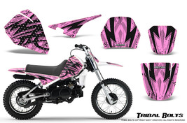 YAMAHA PW80 CREATORX GRAPHICS KIT DECALS STICKERS TRIBAL BOLTS PINK LITE - £86.26 GBP