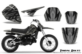 YAMAHA PW80 CREATORX GRAPHICS KIT DECALS STICKERS TRIBAL BOLTS SILVER - $108.85