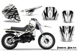 YAMAHA PW80 CREATORX GRAPHICS KIT DECALS STICKERS TRIBAL BOLTS WHITE - £86.69 GBP