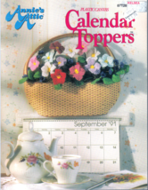 Plastic Canvas Calendar Toppers Annies Attic Owl Car Bear + 1991 Patterns Oop - $8.98