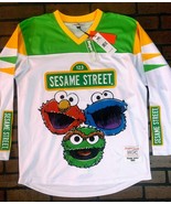 SESAME STREET Headgear Classics Hockey White Jersey ~Never Worn~ L XL - £96.22 GBP