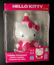 Sanrio Co Ltd Christmas Ornament 2013 Hello Kitty Pretty In Pink Original Box - £10.21 GBP