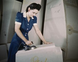 Manufacturing aircraft gas tanks at Goodyear Plant Akron Ohio 1941 Photo Print - $8.81+