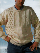KNIT MENS SWEATERS PATONS 637 HIS FAVOURITE KNITS - CLASSICS FOR EVERY MAN - $4.98
