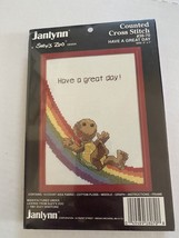 1981 JANLYNN Suzy&#39;s Zoo Have a Great Day Counted Cross Stitch #38-70 - SEALED - £9.48 GBP