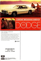 1975 Dodge Coronet Brougham Hardtop Two-Doors Luxury Vehicle VTG Postcard - £7.39 GBP