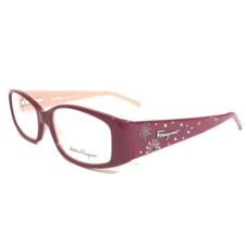 Salvatore Ferragamo Eyeglasses Frames 2645-B 589 Red Pink Beige 52-15-135 - £55.06 GBP