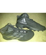 Adidas Nasty Football Cleats Men&#39;s Black Size 12 US - $33.85 CAD