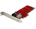 StarTech.com 2x M.2 NGFF SSD RAID Controller Card plus 2x SATA III Ports... - $130.99