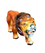 MCM Ceramic Roaring LION FIGURE Jungle Animal Mascot Zoo Hand-painted Vi... - £9.97 GBP