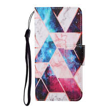 Anymob Samsung Celestial Geometric Pattern Phone Case Magnetic Flip Leather Case - £23.10 GBP